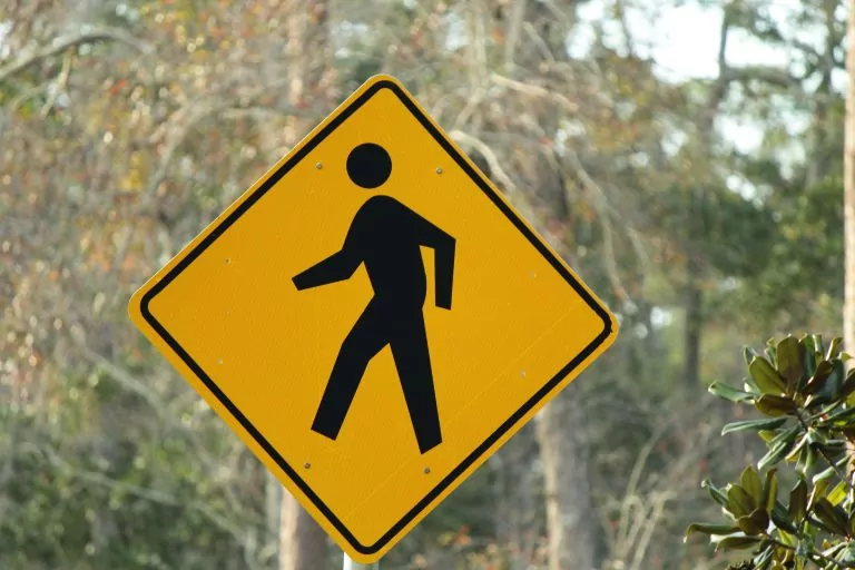 pedestrian crossing sign