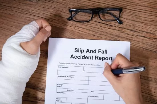 slip and fall accident report